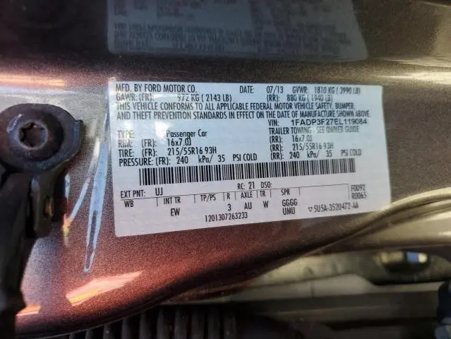 2014 FORD FOCUS SE  