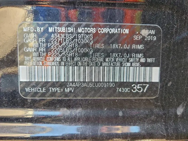 2020 MITSUBISHI OUTLANDER SPORT ES  