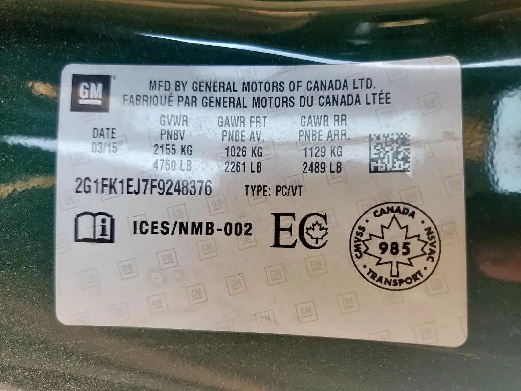 2015 CHEVROLET CAMARO 2SS  