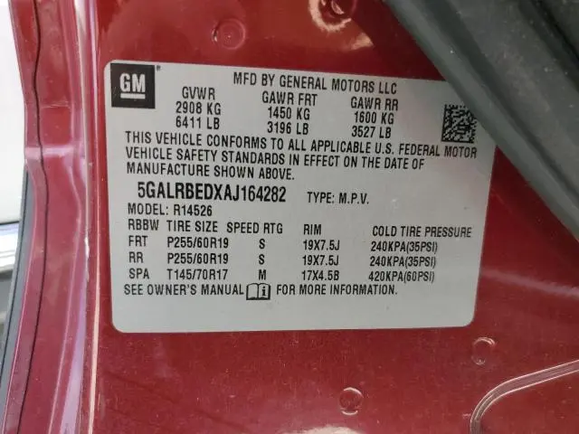 2010 BUICK ENCLAVE CXL  