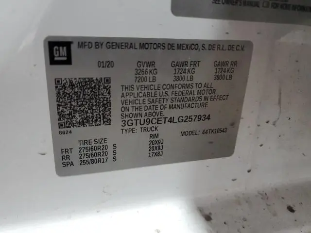 2020 GMC SIERRA K1500 ELEVATION