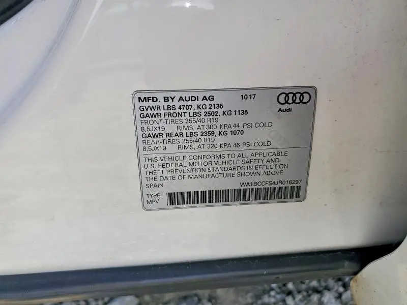2018 AUDI Q3 PREMIUM  