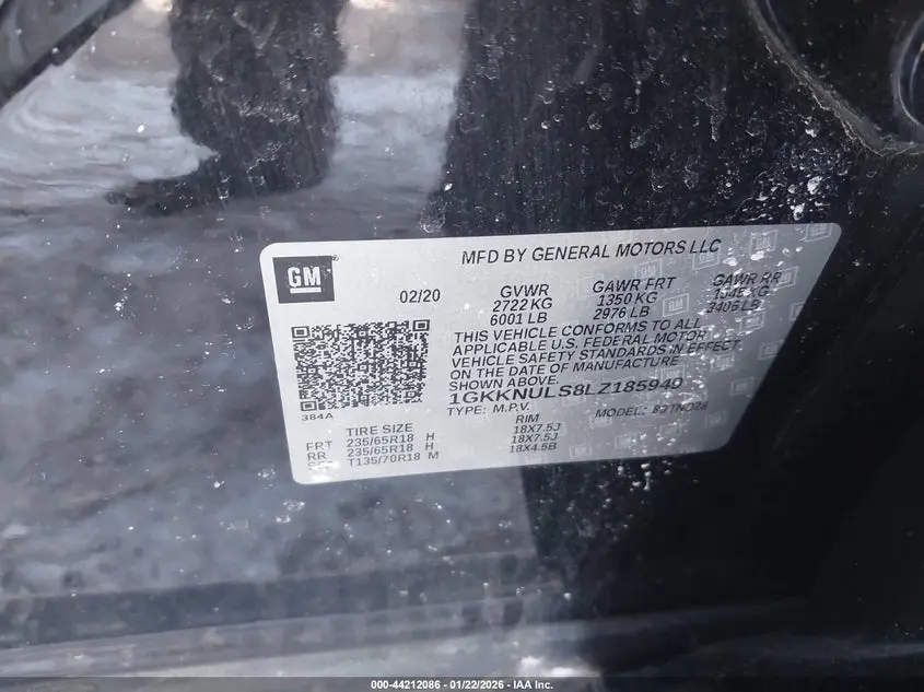 2020 GMC ACADIA AWD SLT