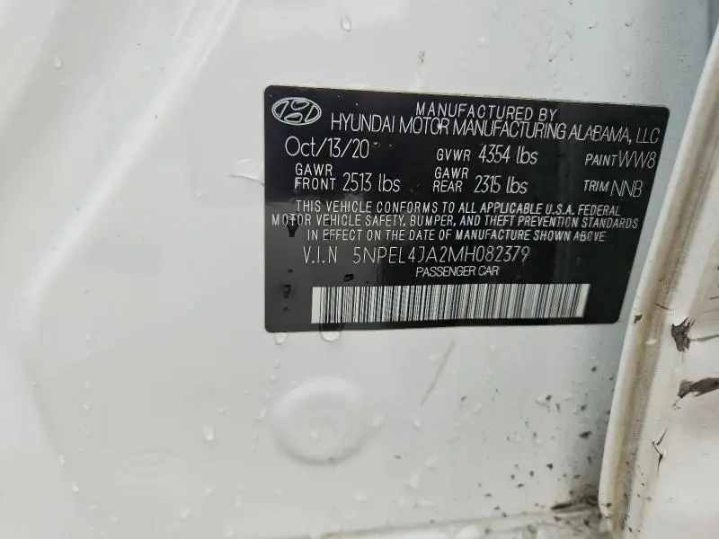 2021 HYUNDAI SONATA SEL  