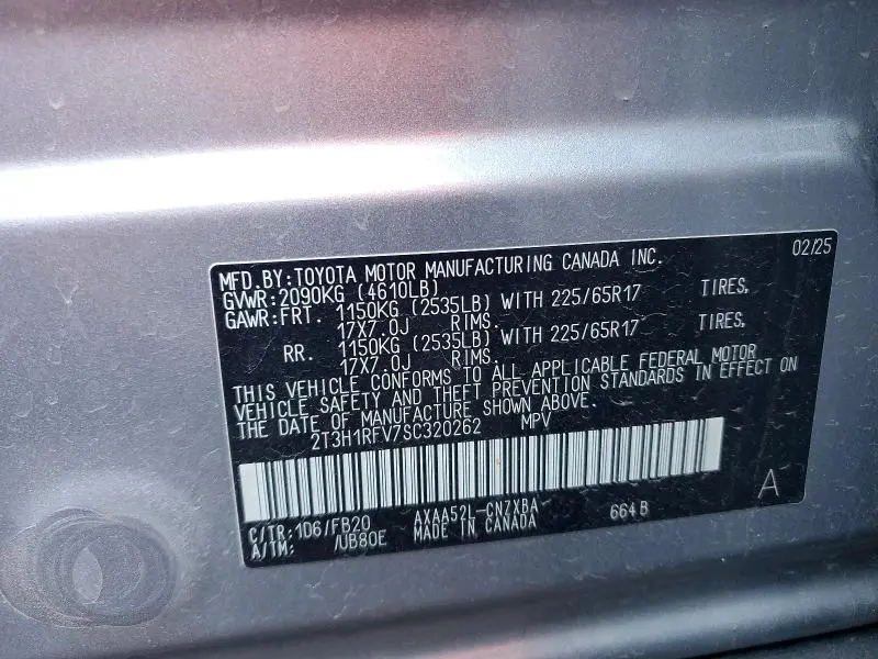 2025 TOYOTA RAV4 LE  