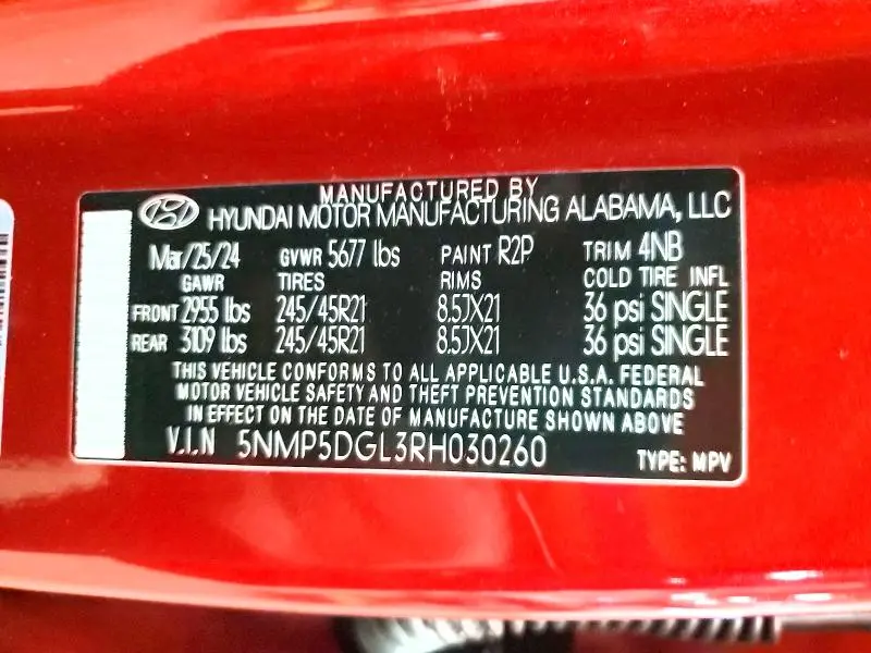 2024 HYUNDAI SANTA FE CALLIGRAPHY  