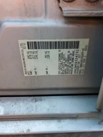 2012 NISSAN ALTIMA BASE  