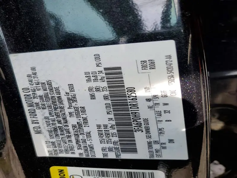 2013 FORD FUSION SE  