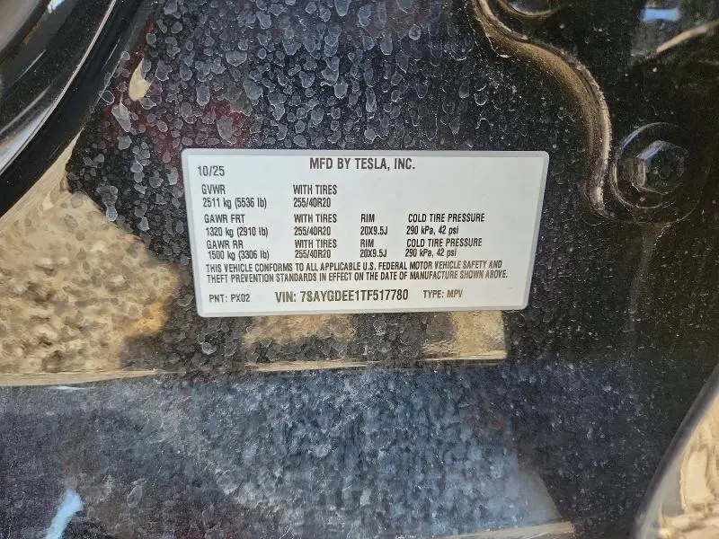 2026 TESLA MODEL Y   