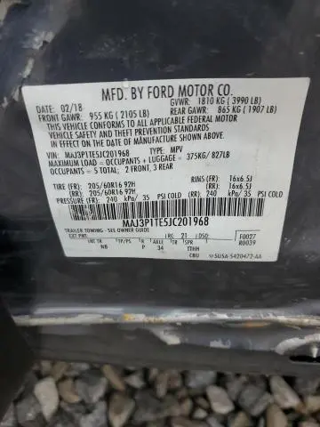 2018 FORD ECOSPORT SE  