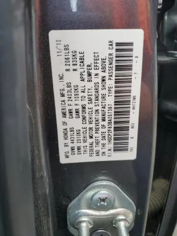 2011 HONDA ACCORD EXL  