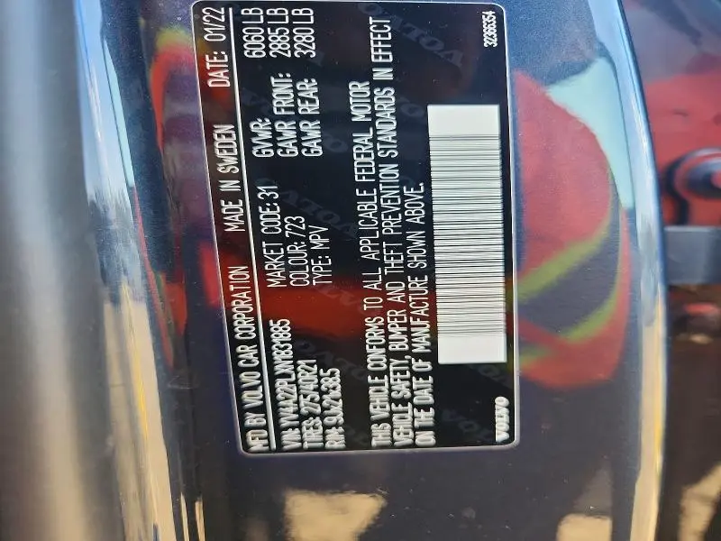 2022 VOLVO XC90 T6 INSCRIPTION  