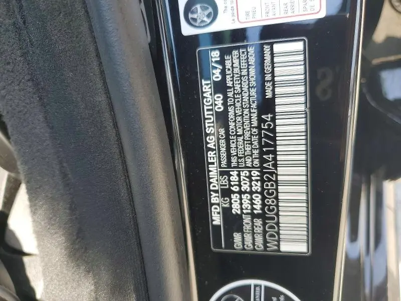 2018 MERCEDES-BENZ S 560 4MATIC  
