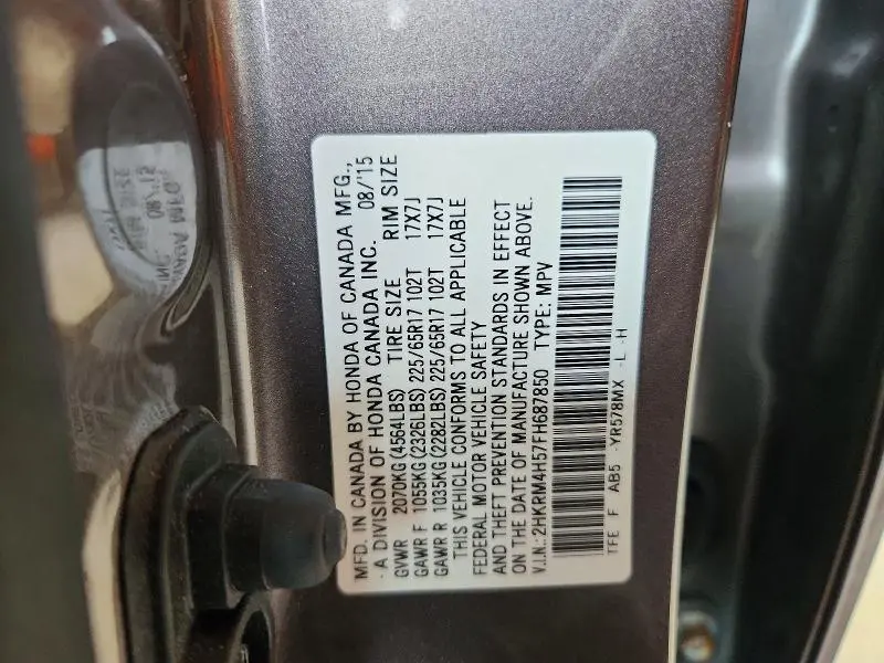 2015 HONDA CR-V EX  