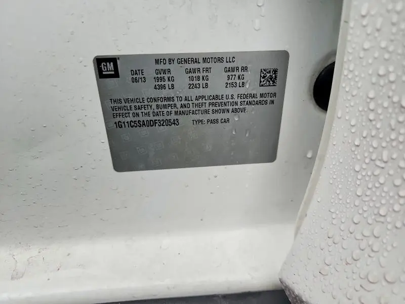 2013 CHEVROLET MALIBU 1LT  