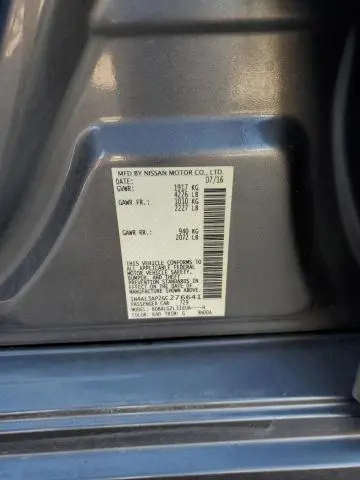 2016 NISSAN ALTIMA 2.5  