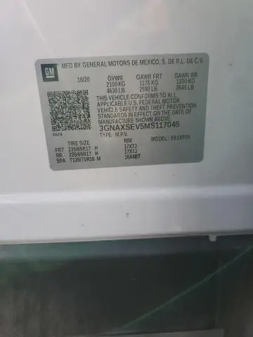 2021 CHEVROLET EQUINOX LS