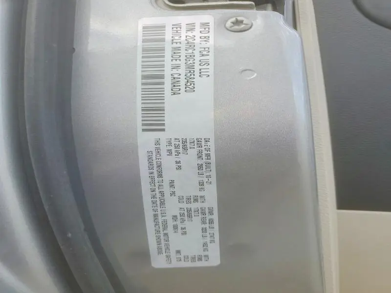 2021 CHRYSLER PACIFICA TOURING L  