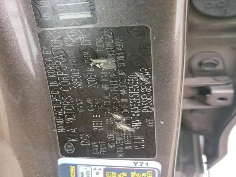 2014 KIA FORTE LX  