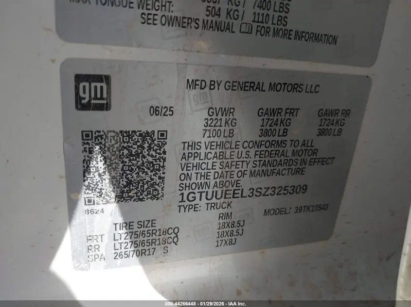 2025 GMC SIERRA 1500 4WD  SHORT BOX AT4