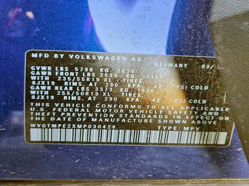 2021 VOLKSWAGEN ID.4 PRO S  