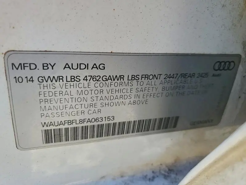 2015 AUDI A4 PREMIUM  