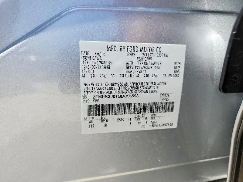 2016 FORD EDGE SEL  
