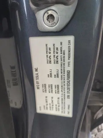 2020 TESLA MODEL 3   