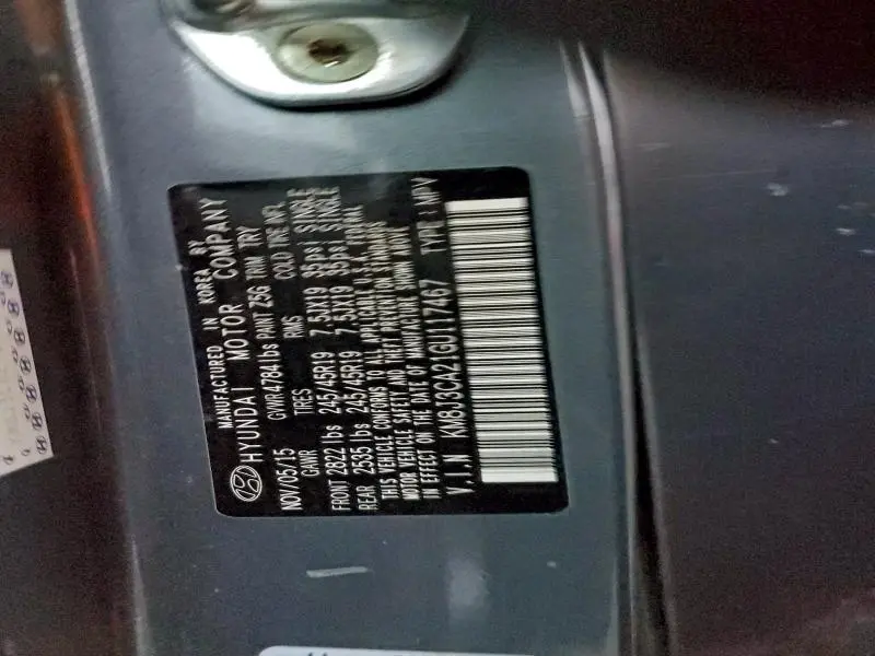 2016 HYUNDAI TUCSON LIMITED  