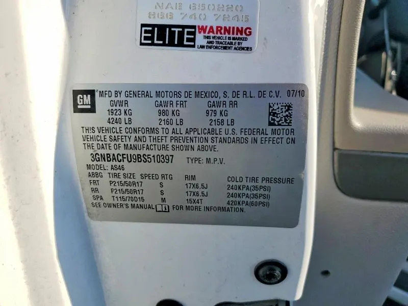 2011 CHEVROLET HHR LT  