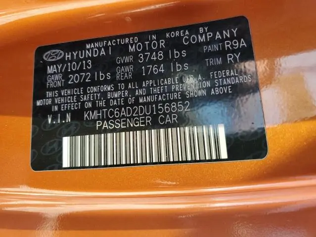 2013 HYUNDAI VELOSTER   