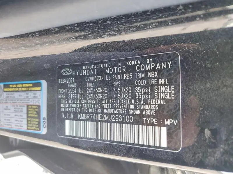 2021 HYUNDAI PALISADE CALLIGRAPHY  