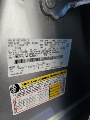 2020 FORD EXPEDITION MAX XLT  