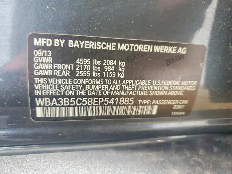 2014 BMW 328 XI SULEV  