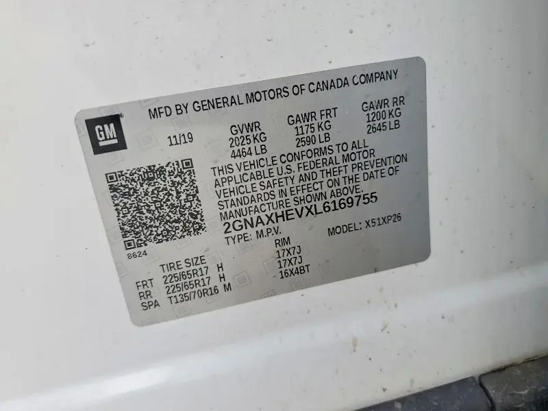2020 CHEVROLET EQUINOX LS  