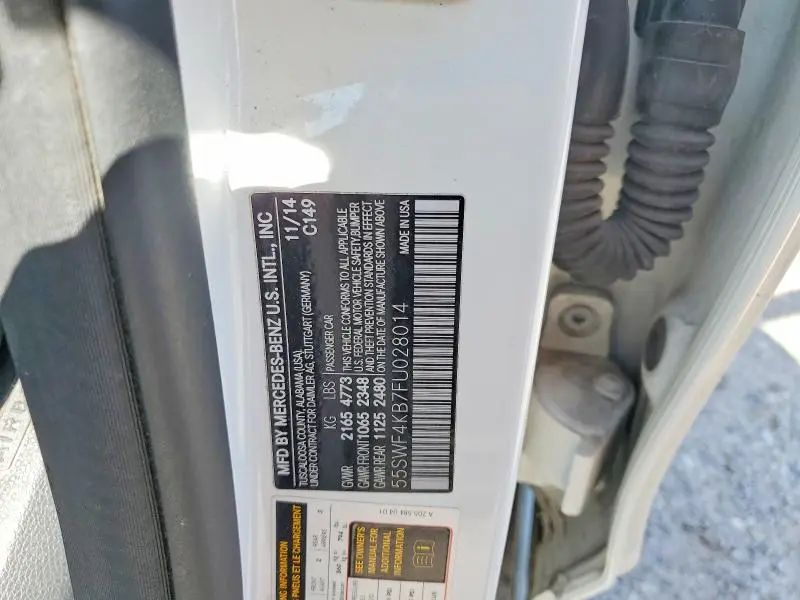 2015 MERCEDES-BENZ C 300 4MATIC  