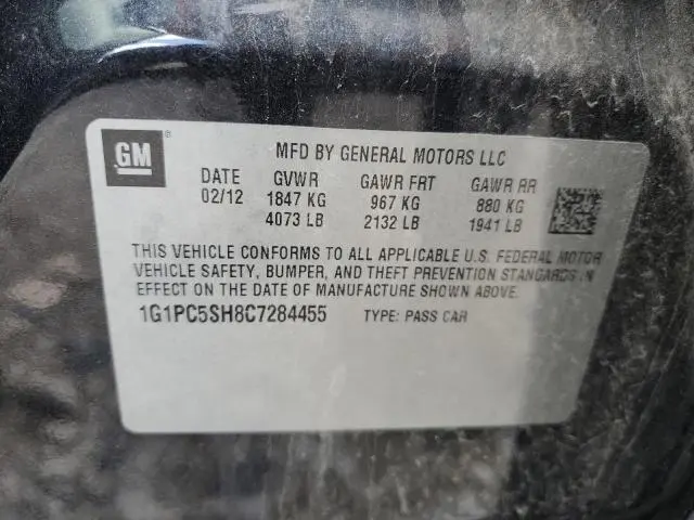 2012 CHEVROLET CRUZE LS