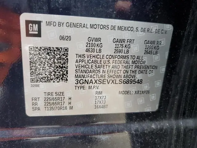 2020 CHEVROLET EQUINOX LS  