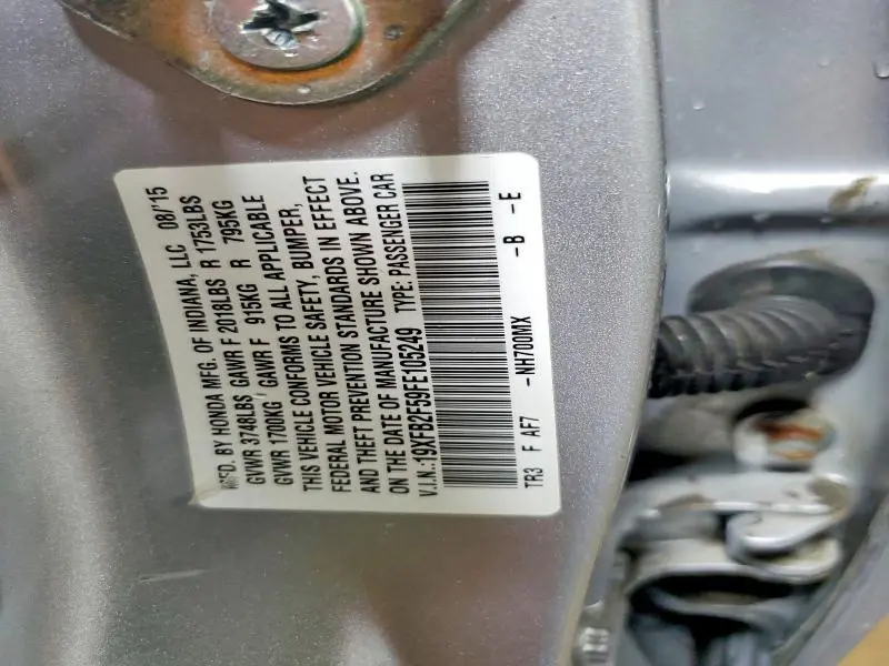 2015 HONDA CIVIC LX  