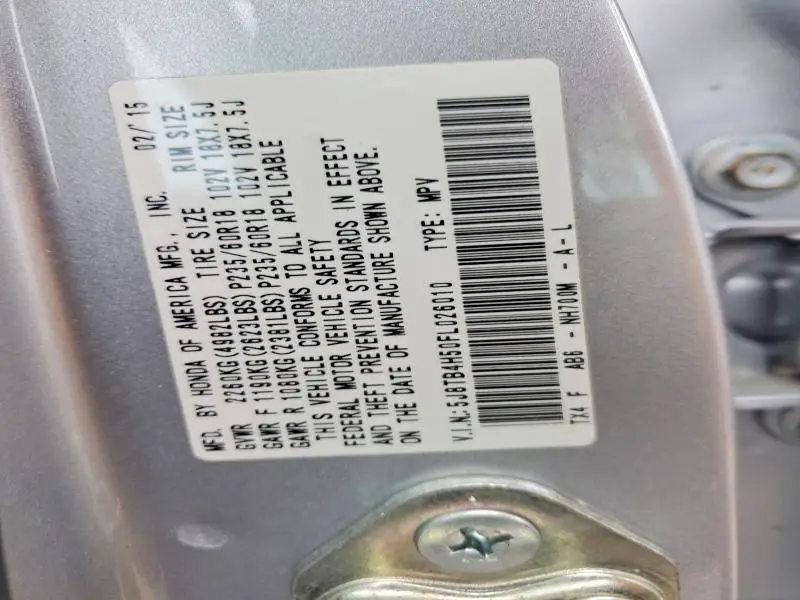 2015 ACURA RDX TECHNOLOGY  