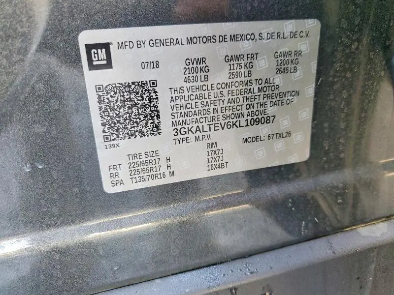 2019 GMC TERRAIN SLE  