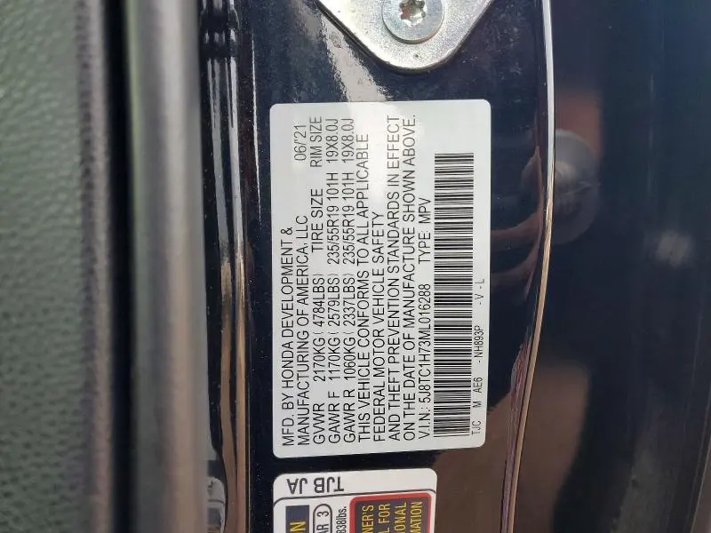 2021 ACURA RDX ADVANCE  