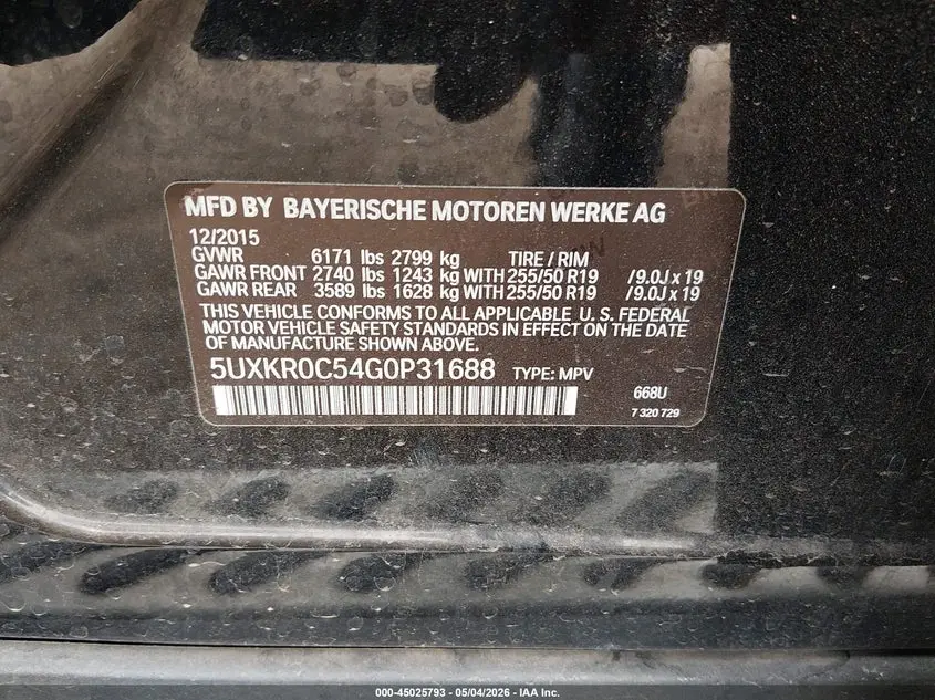 2016 BMW X5 XDRIVE35I
