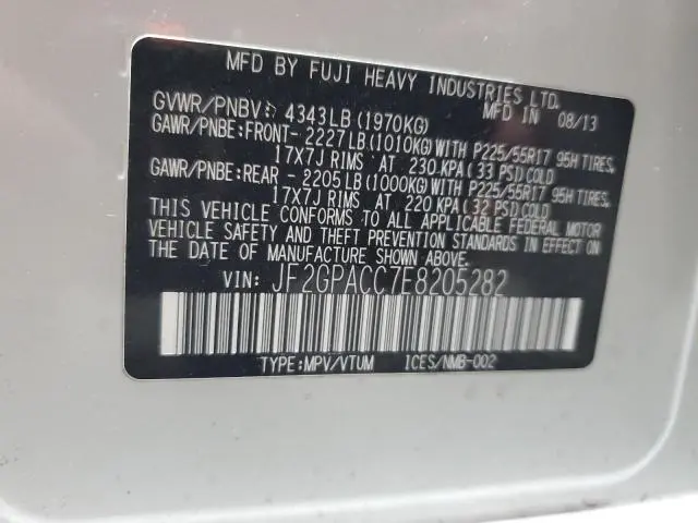 2014 SUBARU XV CROSSTREK 2.0 PREMIUM  