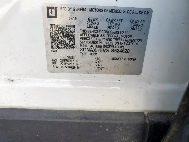 2020 CHEVROLET EQUINOX LS  