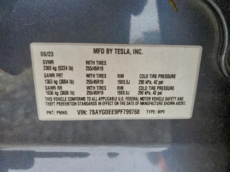 2023 TESLA MODEL Y   