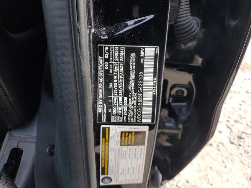 2015 MERCEDES-BENZ GLK 350 4MATIC  