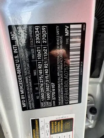 2020 MERCEDES-BENZ GLE 350 4MATIC  