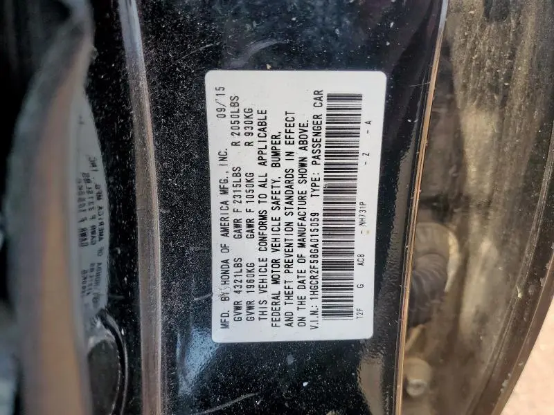 2016 HONDA ACCORD SPORT  