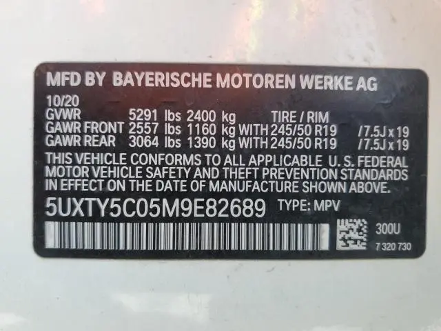 2021 BMW X3 XDRIVE30I  
